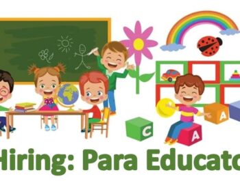 Preschool is hiring a Para Educator